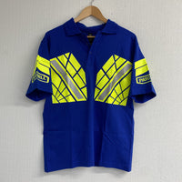 Hi Vis Polo Shirt Blue Front