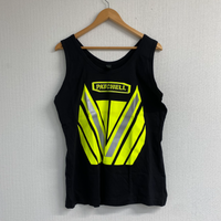 Hi Vis Singlet Black Front